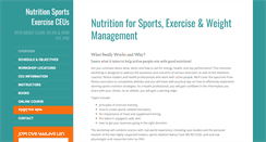 Desktop Screenshot of nutritionsportsexerciseceus.com